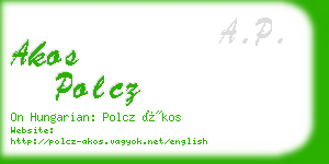 akos polcz business card